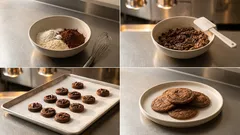 Cocoa Rice Flour Oat Cookies—A Small-Batch Vegan Bake for Kopi Breaks